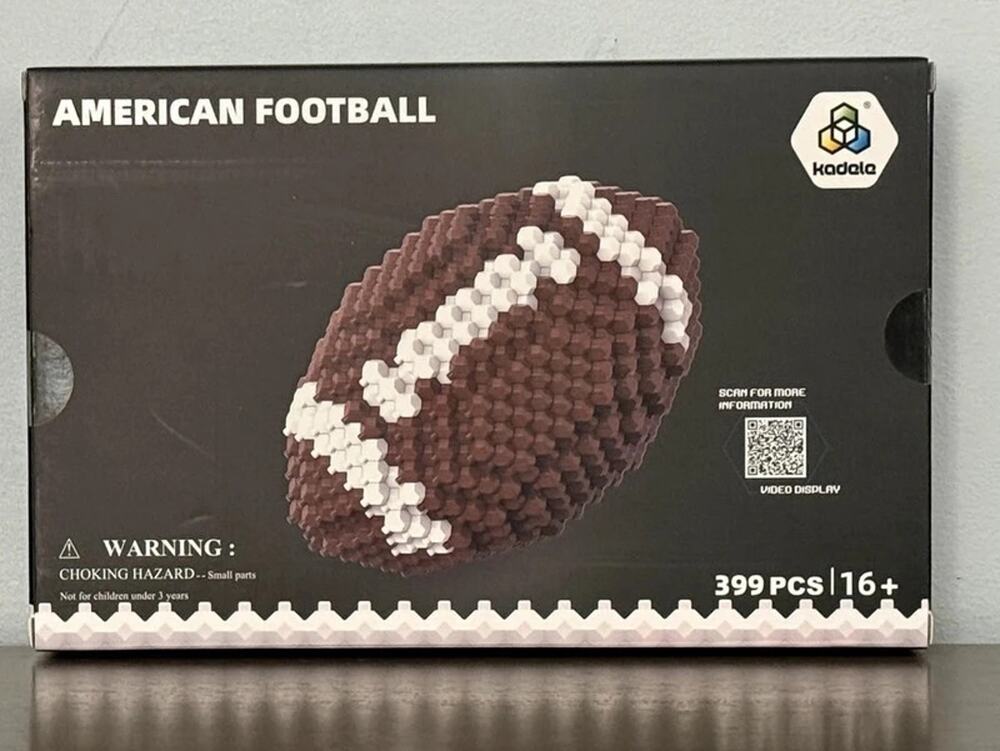 American Football 3D STEM building Set 399 Piece Miniature Factory Sealed Box